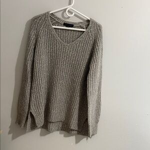 Sanctuary Gray V-Neck Sweater